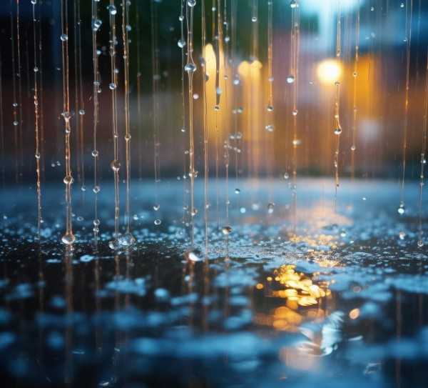 细雨丝线织就的浪漫雨景诗篇