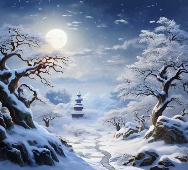 冬日雪韵，诗意盎然的银装画卷,银装素裹，诗意盎然的雪景画卷,诗意,画卷,壮丽,第1张