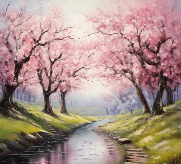 春意盎然，笔端舞动的诗意画卷