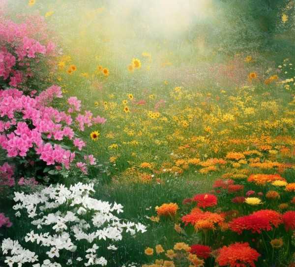 四季花韵，诗意自然画卷